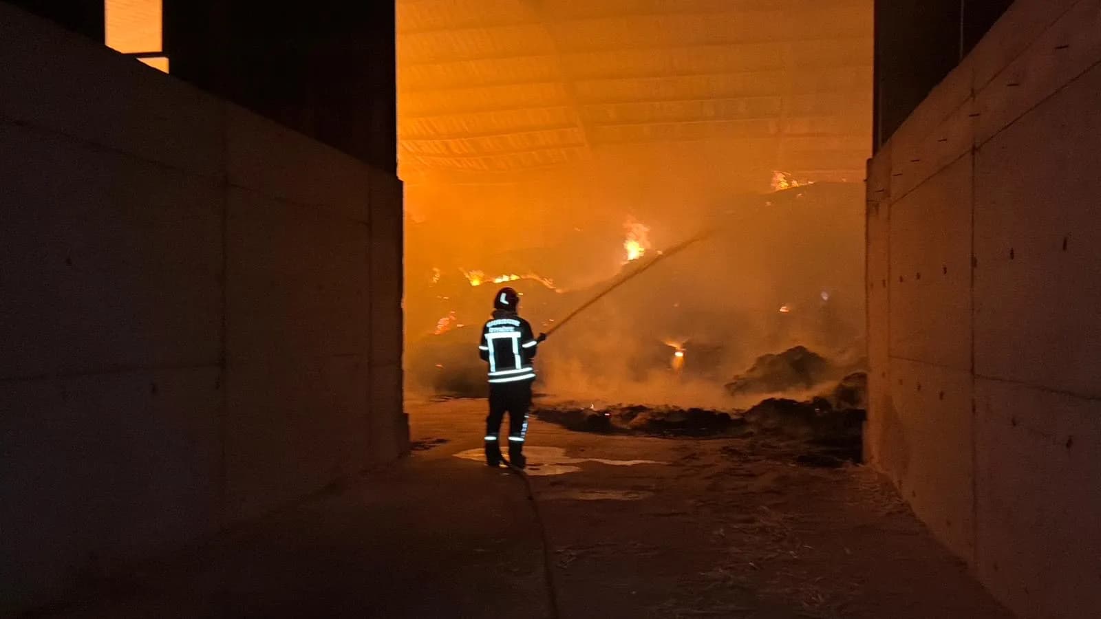 Kapaklı’da Gece Yarısı Çiftlik Yangını! Alevlerin Ormana Sıçramaması İçin Ekipler Seferber Oldu.