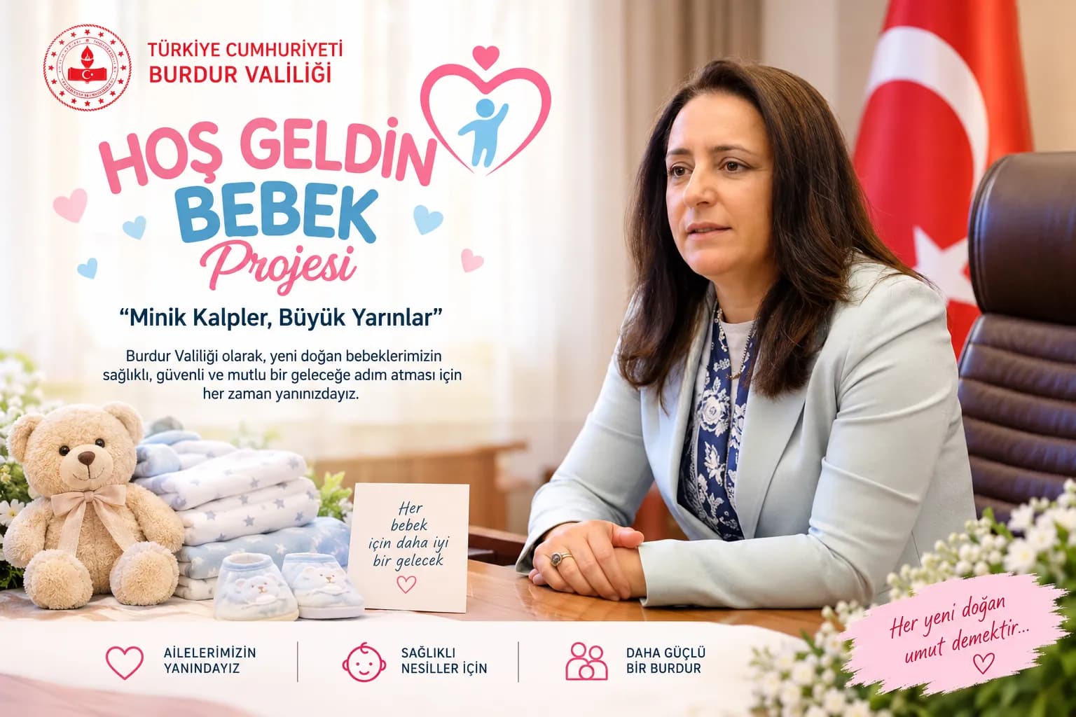 Yeni Doğan Bebeklere “Hoş Geldin” Desteği