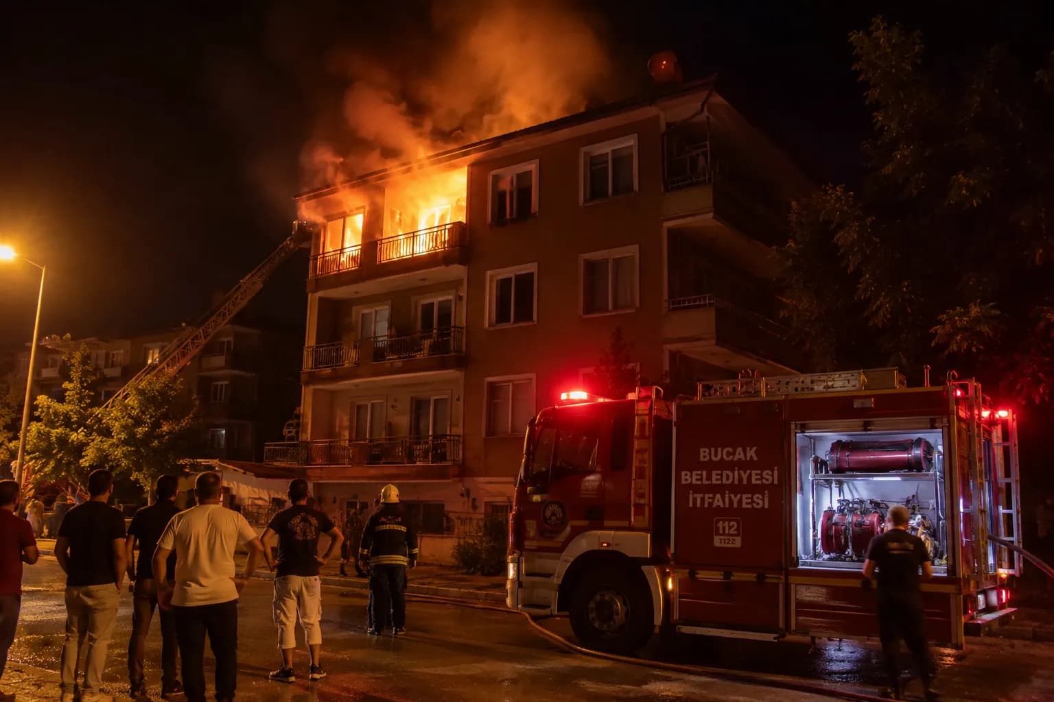 Bucak’ta Korkutan Yangın