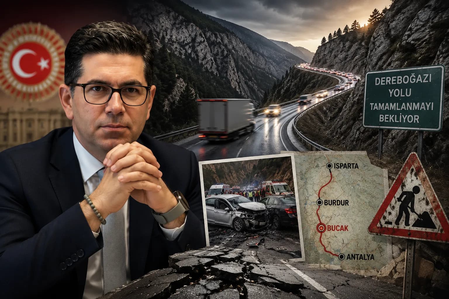 Dereboğazı Yolu Tartışması Büyüyor: “Burdur’un Can Güvenliği de Bu Yolun Üzerinde”