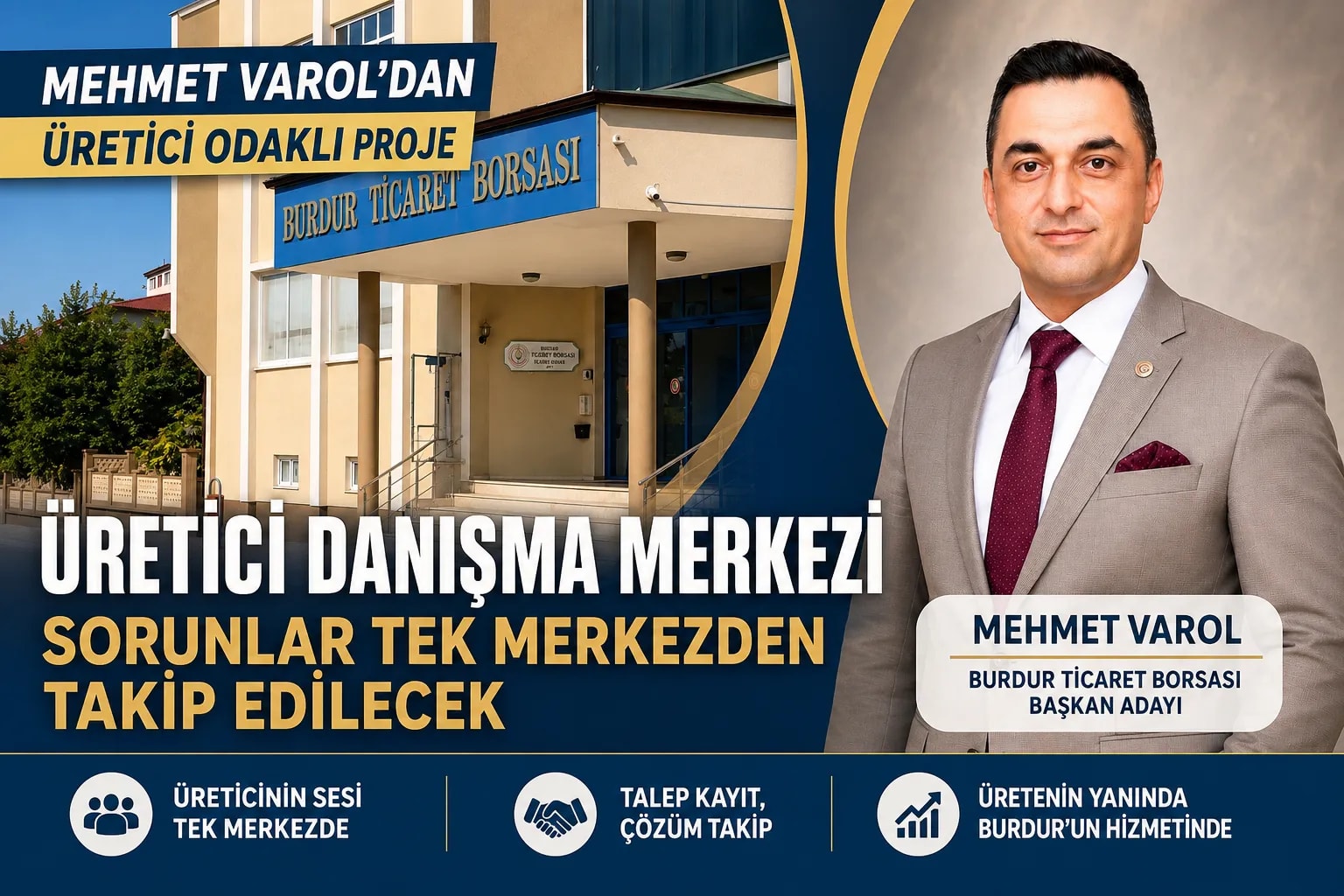 Mehmet Varol’dan üretici odaklı proje: “Sorunları tek merkezden takip edeceğiz”