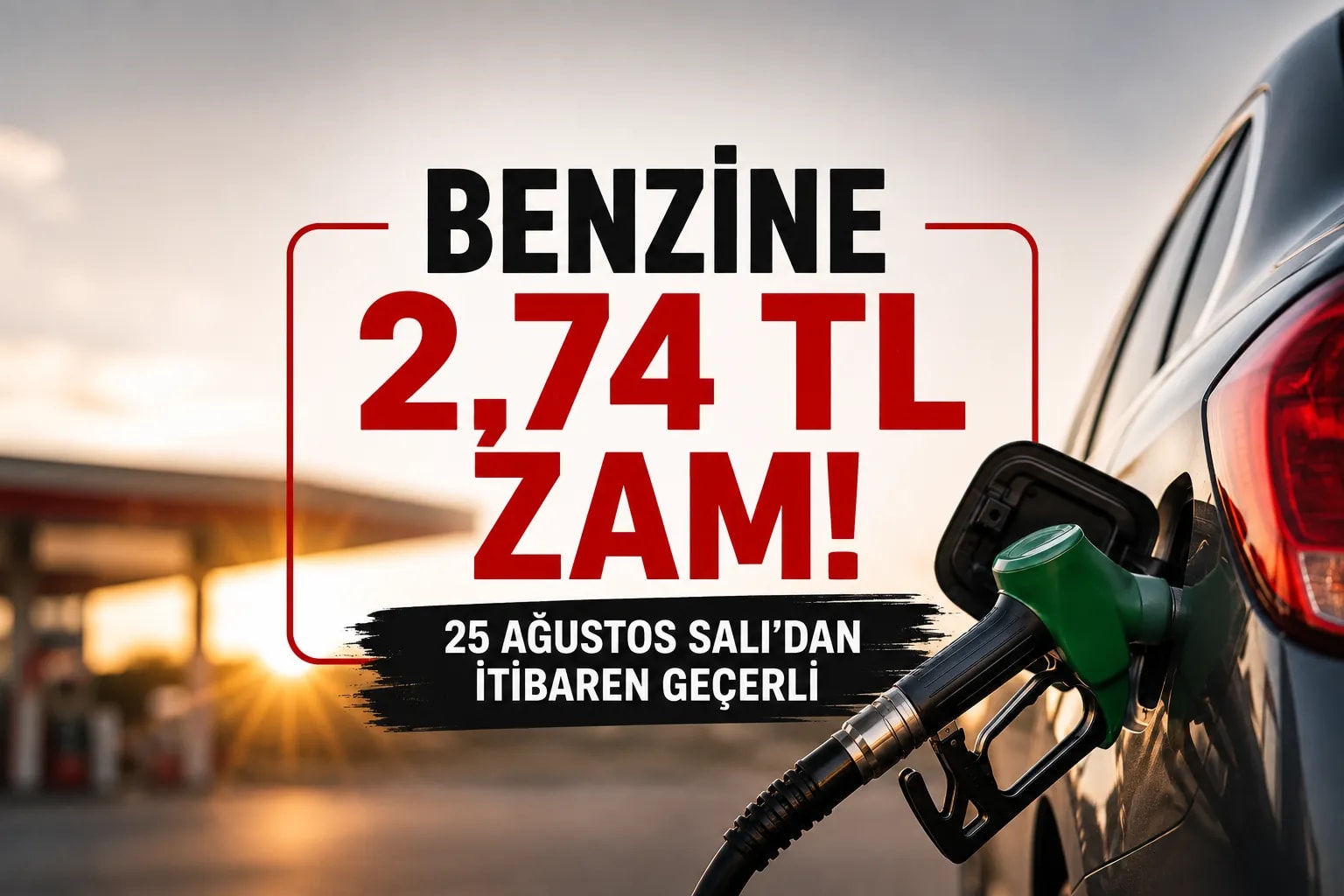 Benzine 2,74 TL Zam Bekleniyor ! Yeni Fiyatlar Salı Günü Değişecek