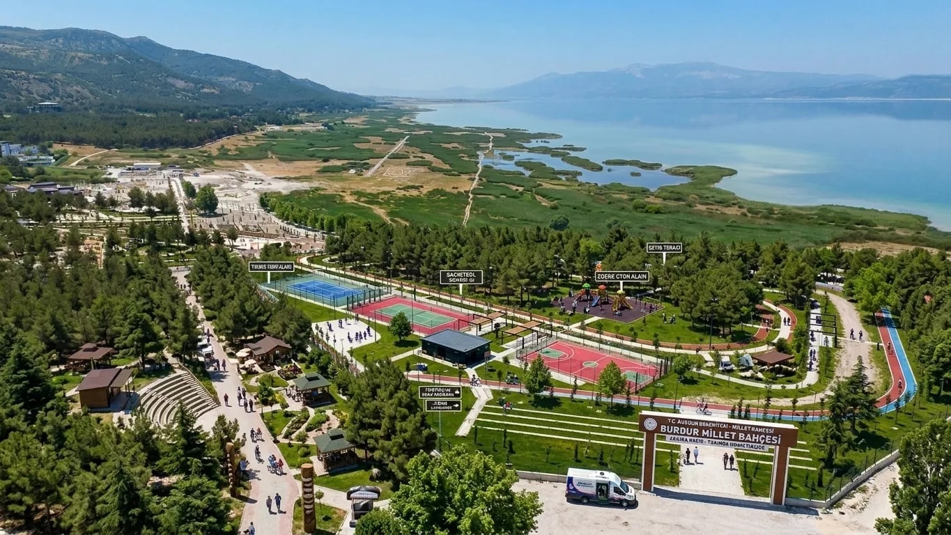 BURDUR MİLLET BAHÇESİ’NDE SON HAZIRLIKLAR: AÇILIŞ İÇİN GERİ SAYIM BAŞLADI