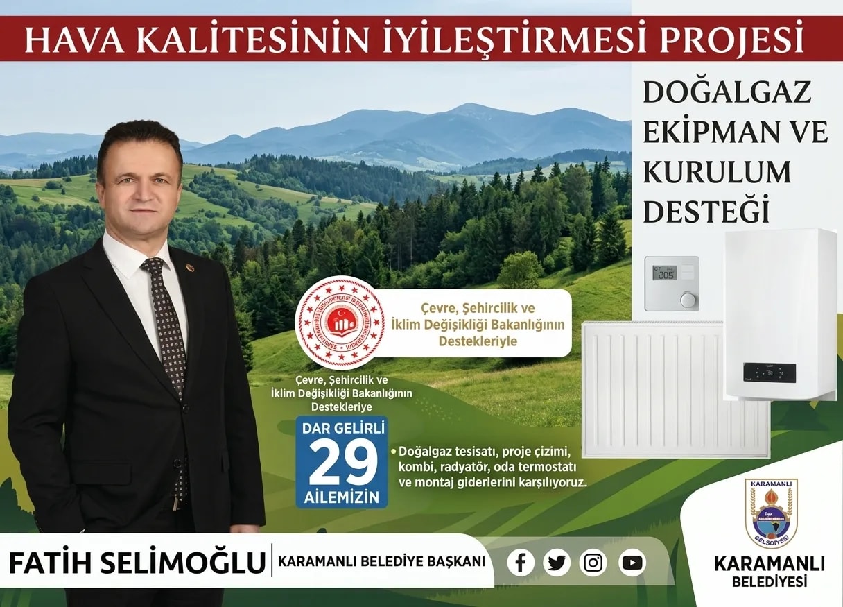 KARAMANLI’DA SOSYAL BELEDİYECİLİKTE ÖRNEK PROJE! 29 AİLE DOĞALGAZA KAVUŞUYOR.
