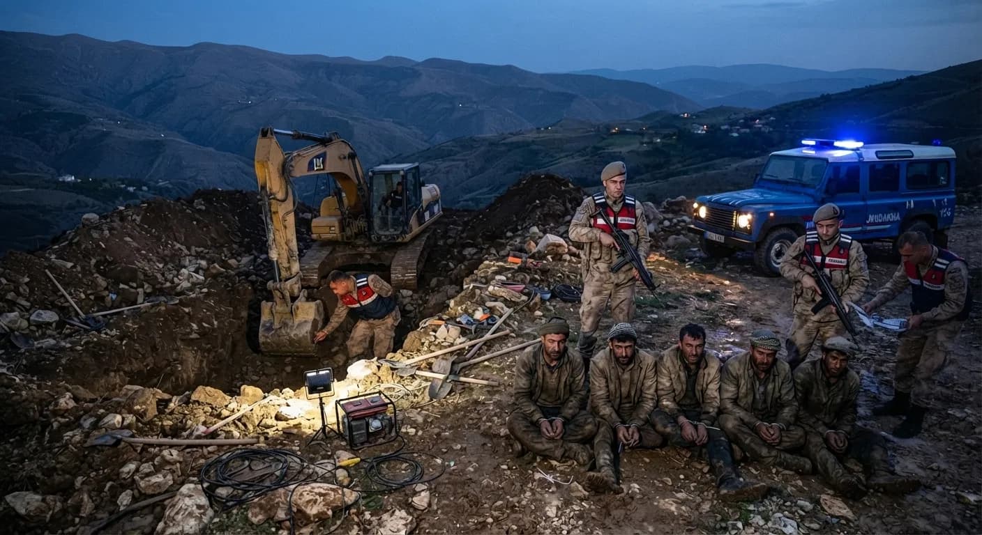 Burdur’da Tarihe Kepçeyle Saldırı! Kaçak Kazı Yaparken Suçüstü Yakalandılar.