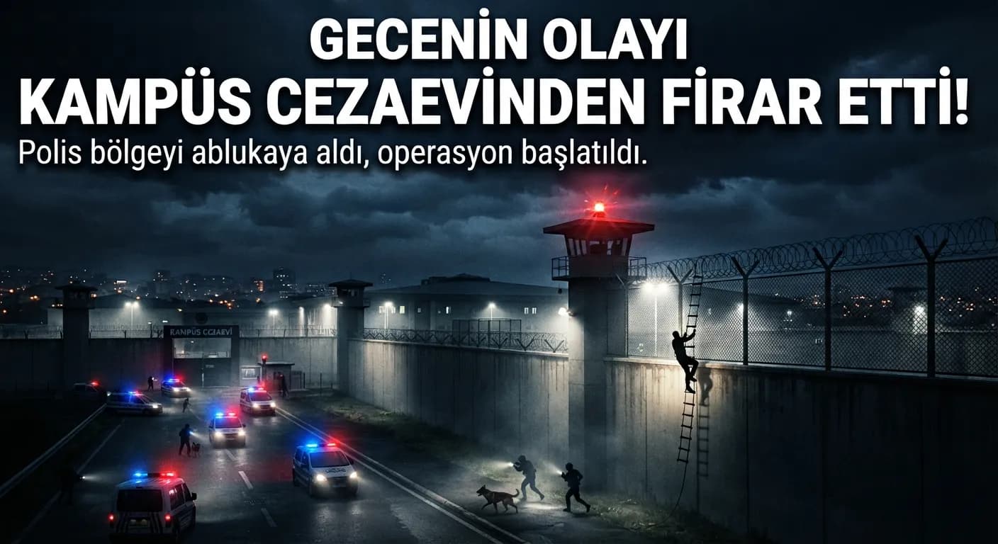 GECENİN OLAYI ! CEZAEVİNDEN FİRAR İDDİASI! EKİPLER ALARMA GEÇTİ