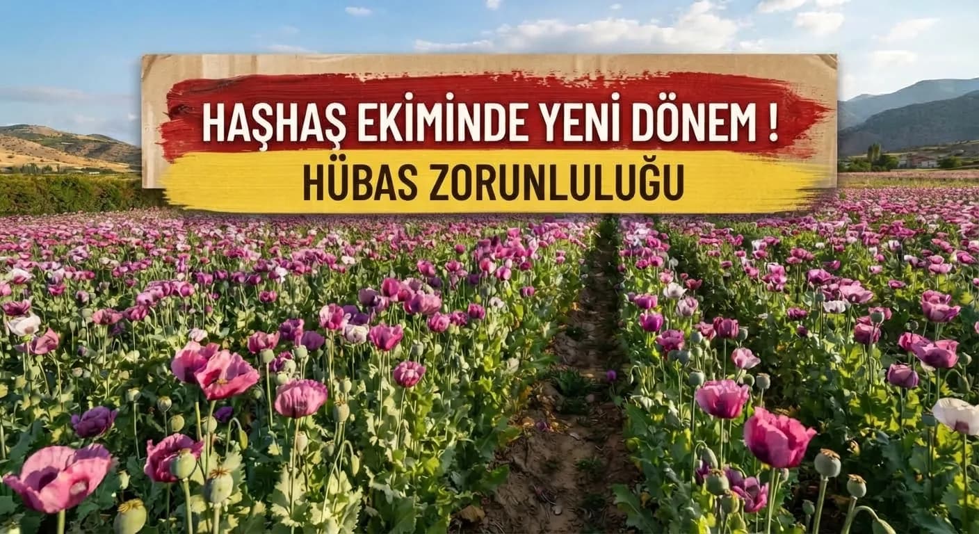 Haşhaş ekiminde yeni dönem: Üreticiler için parsel bazlı sistem ve HÜBAS zorunluluğu.