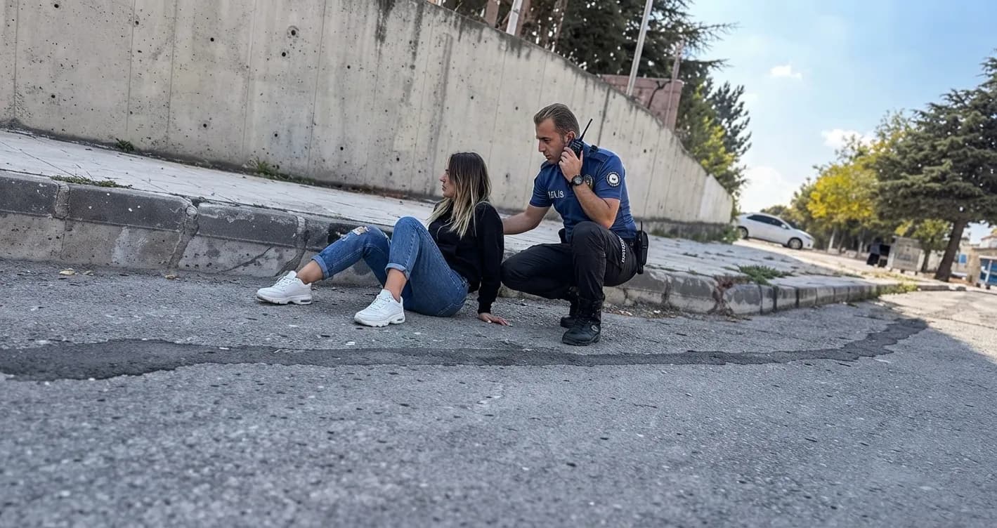 Burdur’da Trafiğin Ortasında Tehlikeli Anlar! Ukraynalı Kadın Kelepçelenerek Hastaneye Götürüldü